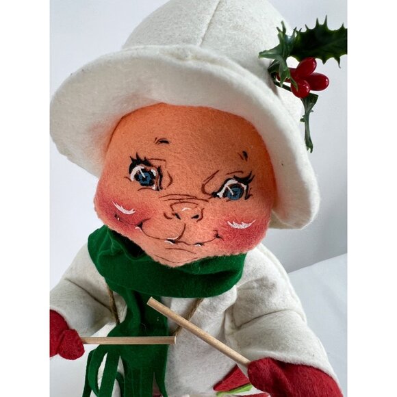 Vintage 1994 Annalee Drummer Boy Doll With Felt Hat & Drum Holiday Decoration - Picture 2 of 7